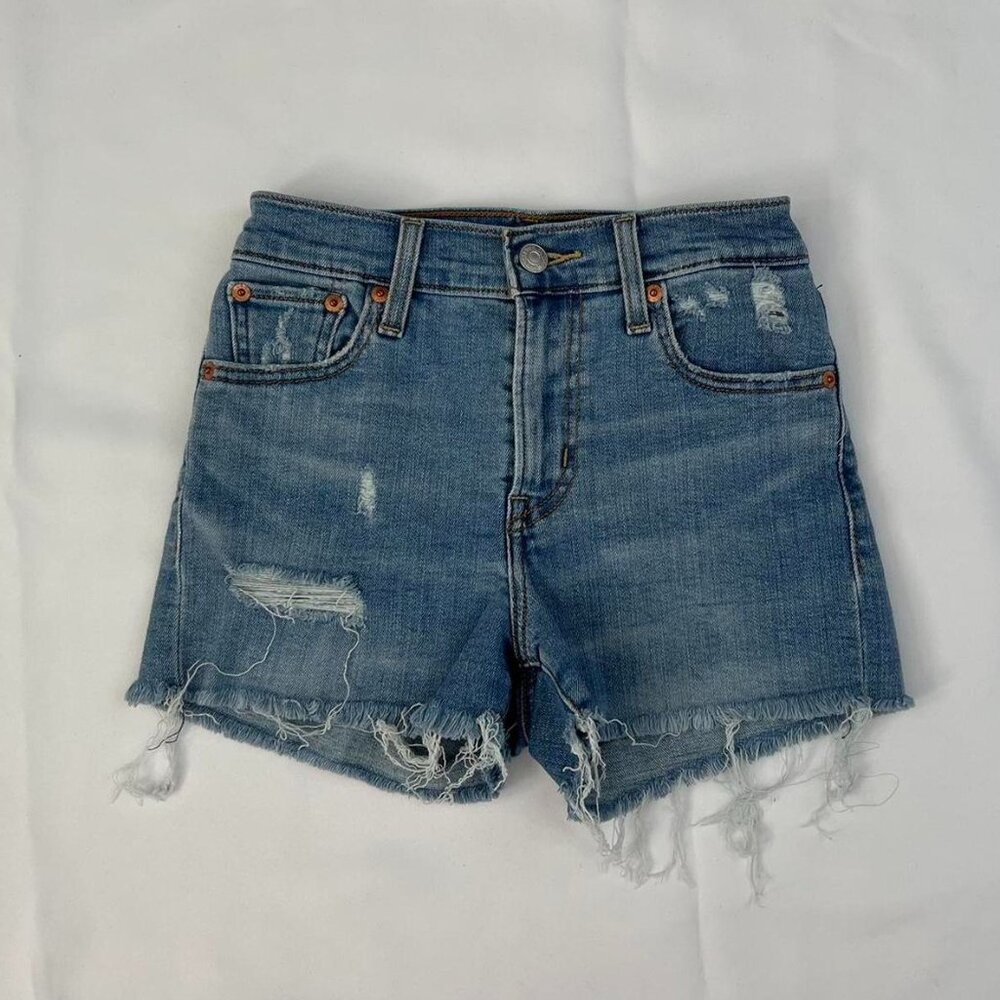 Levis Women's Stretchy High Rise Jean Shorts - Size 23"